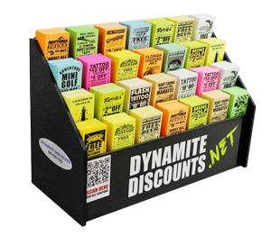 Dynamite Discounts Coupon Display Box